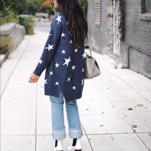 Magical Stars Knit Longline Cardigan